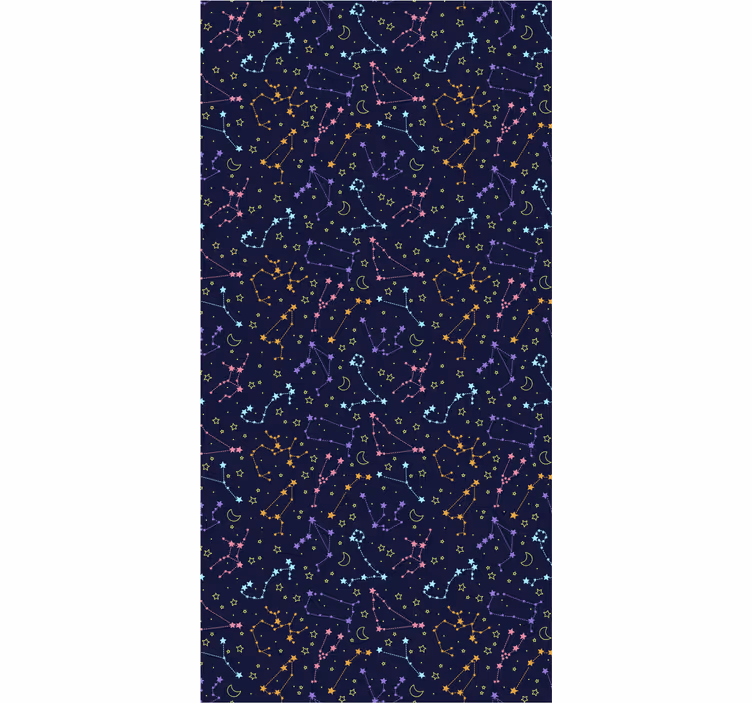 Rollo fenster jugendzimmer bunte galaxie - TenStickers