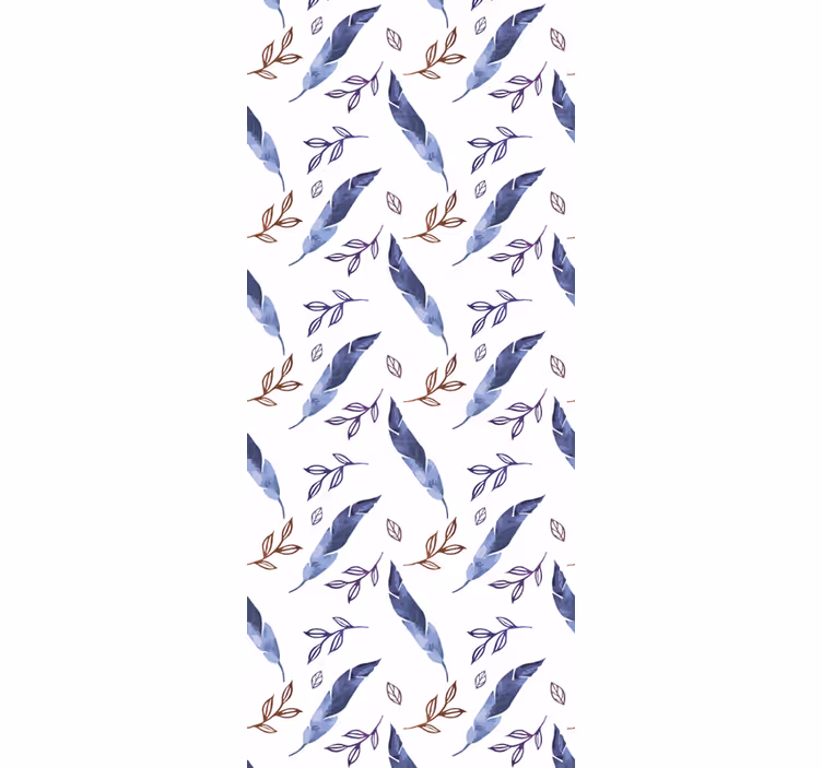 Rollo fenster jugendzimmer elegante abstrakte feder - TenStickers