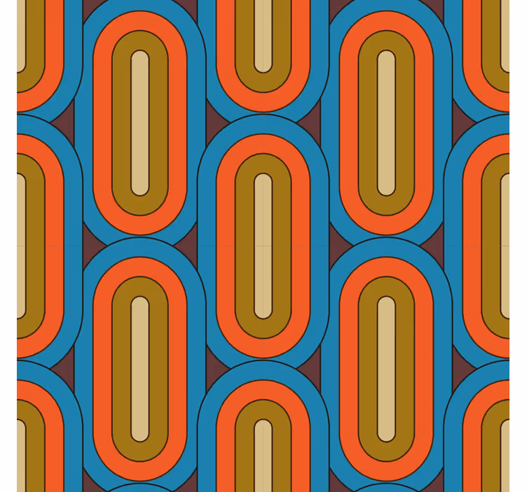 Rollo fenster klassisch retro rund blau - TenStickers