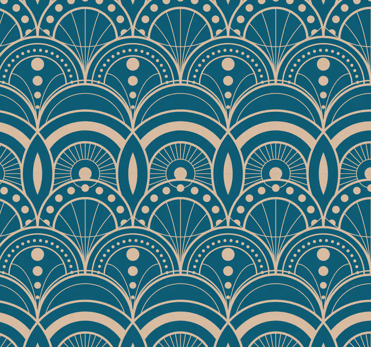 Rollo fenster klassisch vintage art déco tapete - TenStickers