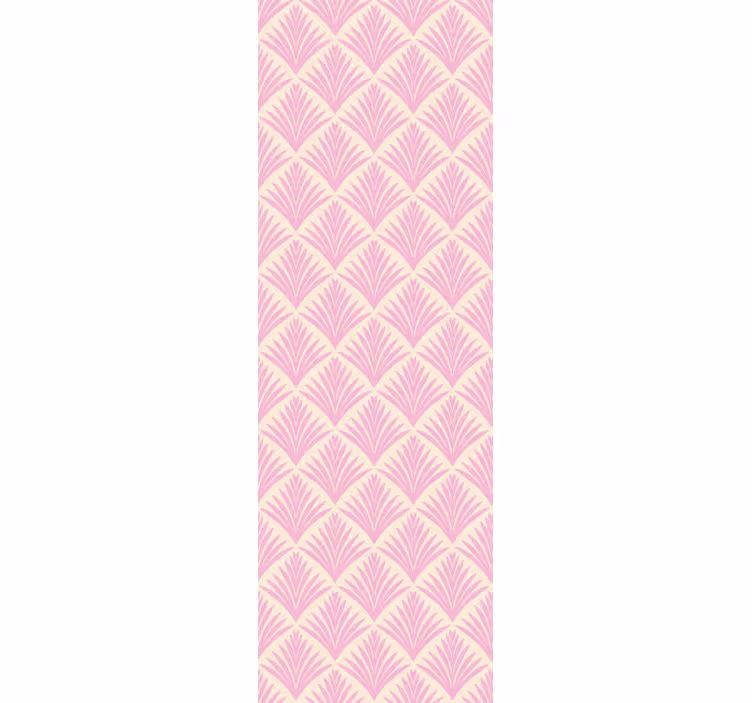 Rollo fenster klassisch mit pastellrosa palm-muster - TenStickers
