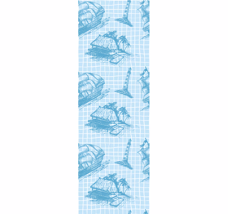 Rollo fenster klassisch westwind toile musterdesign - TenStickers