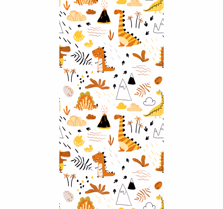 Rollo fenster baby mit dinosauriern und vulkanen - TenStickers