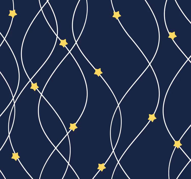 Rollo fenster baby mit gelben sternen auf blauem hintergrund - TenStickers
