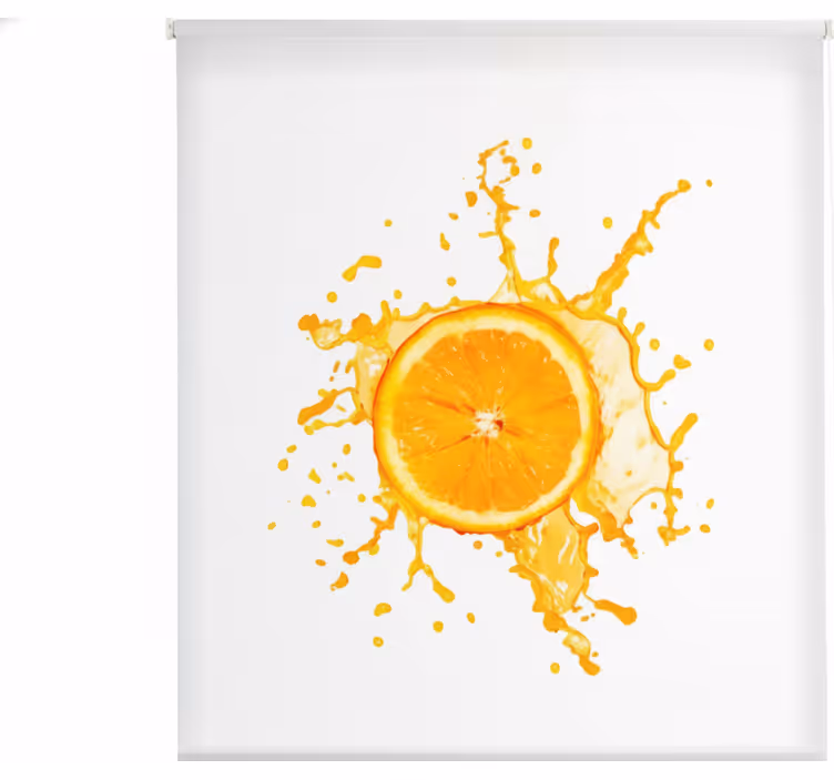 Küchenfenster rollo breite 130 orange frucht - TenStickers