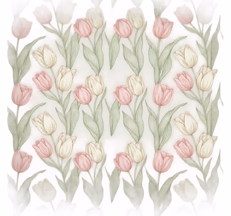 Rollo fenster badezimmer breite 110 tulpen - TenStickers