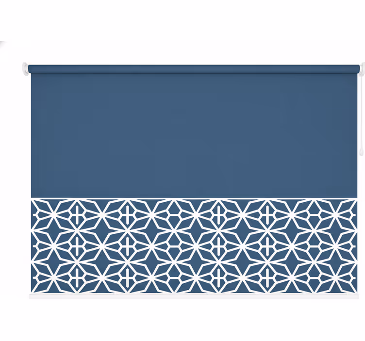 Rollo fenster blau mit heller unterer kante - TenStickers