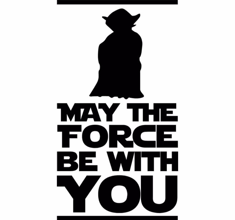 Rollo fenster filme yoda zitat dekorativ - TenStickers