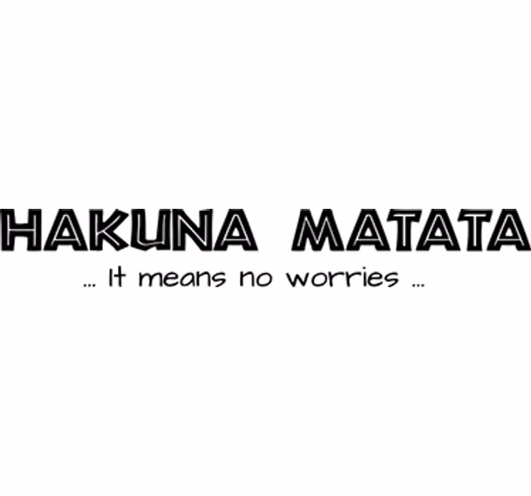 Rollo fenster filme kindervinyl hakuna matata uk - TenStickers
