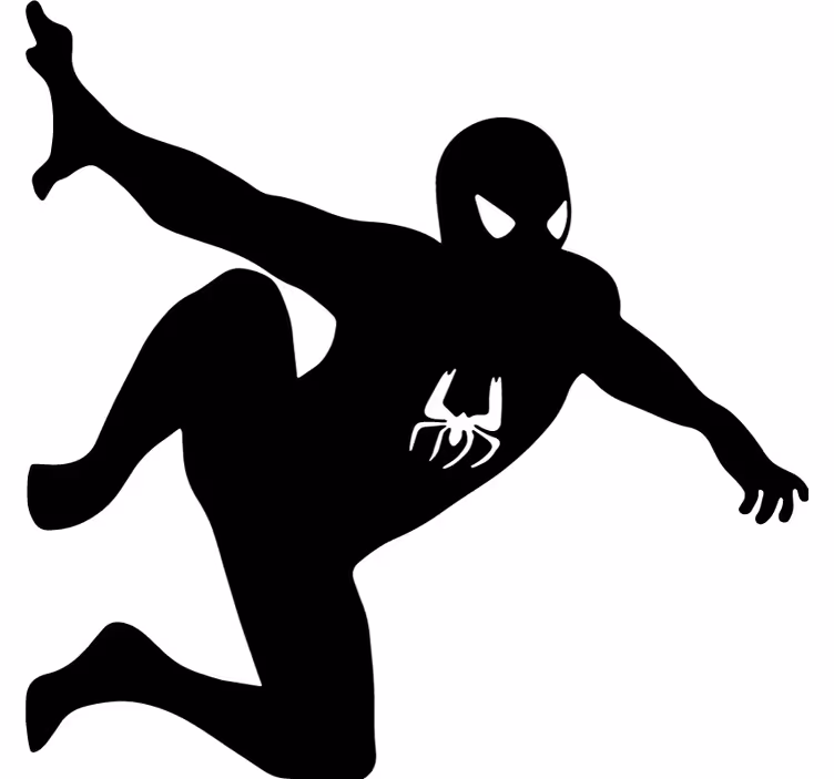 Fenster rollo superhelden spiderman an der wand - TenStickers