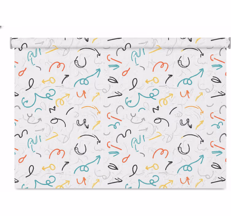 Rollo fenster jugendzimmer lustiger bunter pfeil - TenStickers