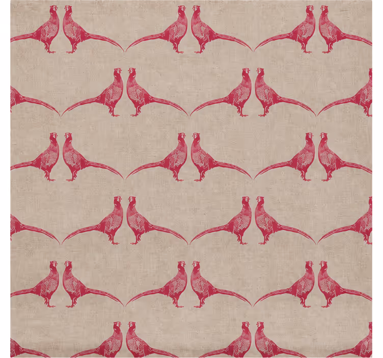 Rollo fenster rosa mit fasanen-muster von barneby gates - TenStickers
