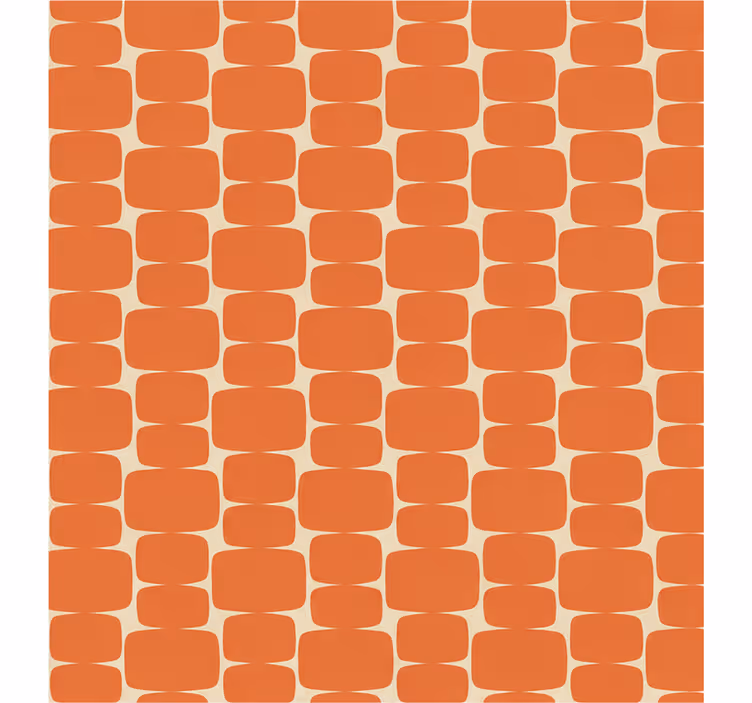 Rollo fenster orange flammenmuster rechtecke - TenStickers