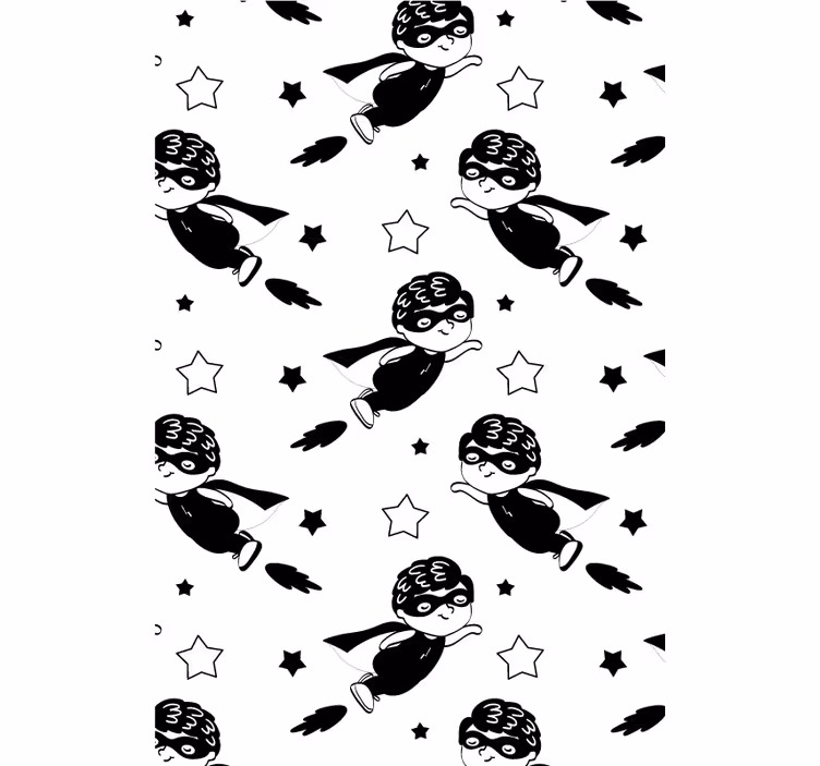 Rollo Fenster Baby superhelden-flugmuster - TenStickers