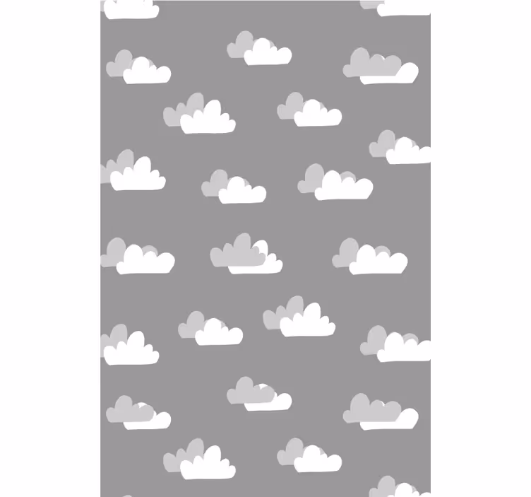 Rollo Fenster Grau cumuluswolkenmuster - TenStickers