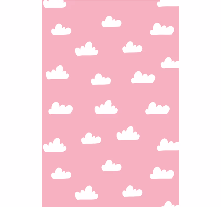 Rosa musterwolkenfenster blind - TenStickers