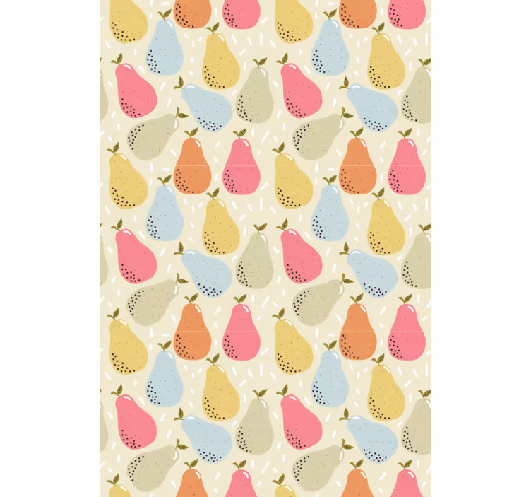 Rollo Fenster Obst gemusterte birnenillustration - TenStickers
