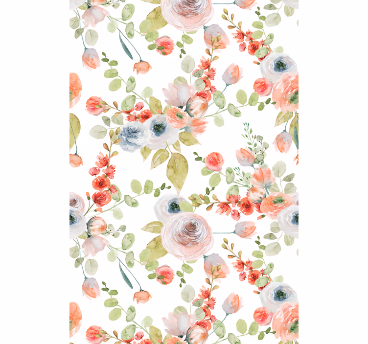 Blumen Rollo klassisch schön rose - TenStickers
