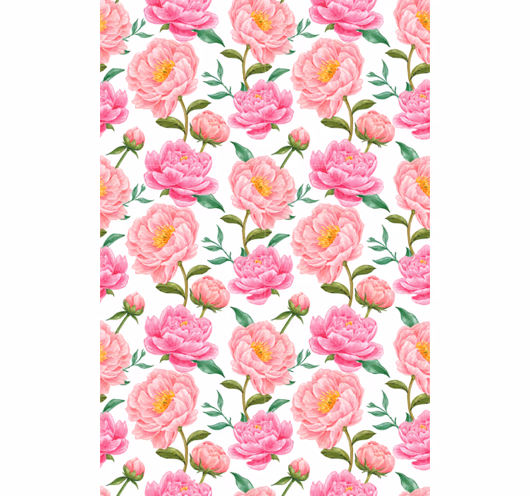 Blumen Rollo klassisches rosa - TenStickers
