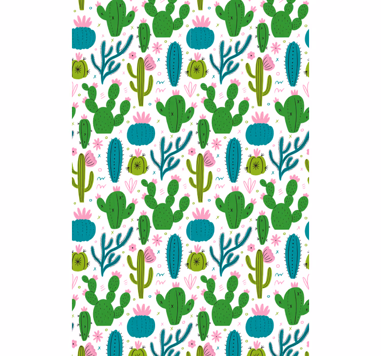 Rollo Fenster Kaktus kakteen-illustrationsmuster - TenStickers