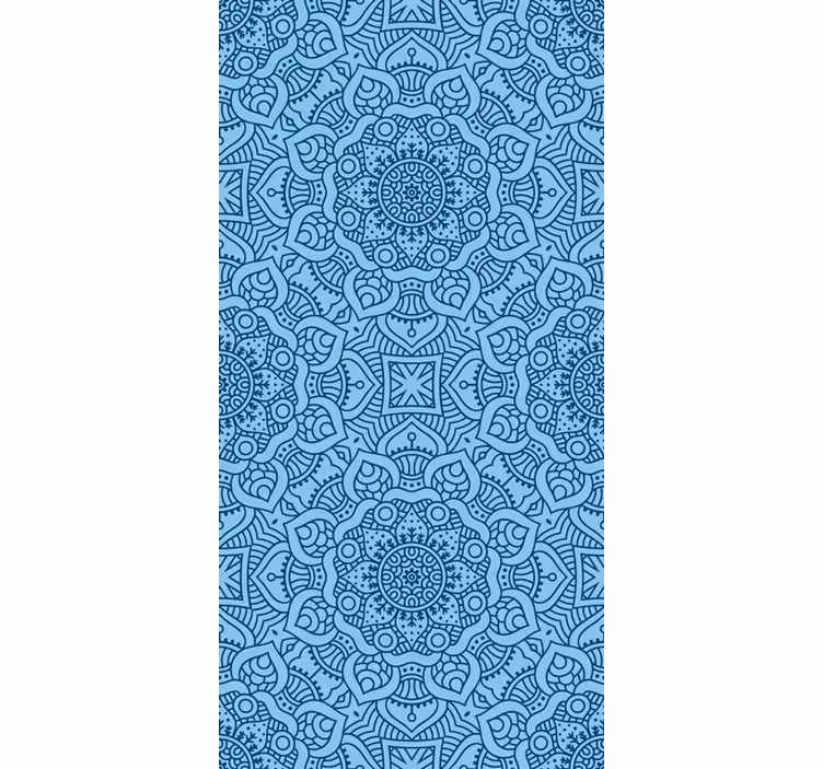 Blaues mandala zen thema blind - TenStickers