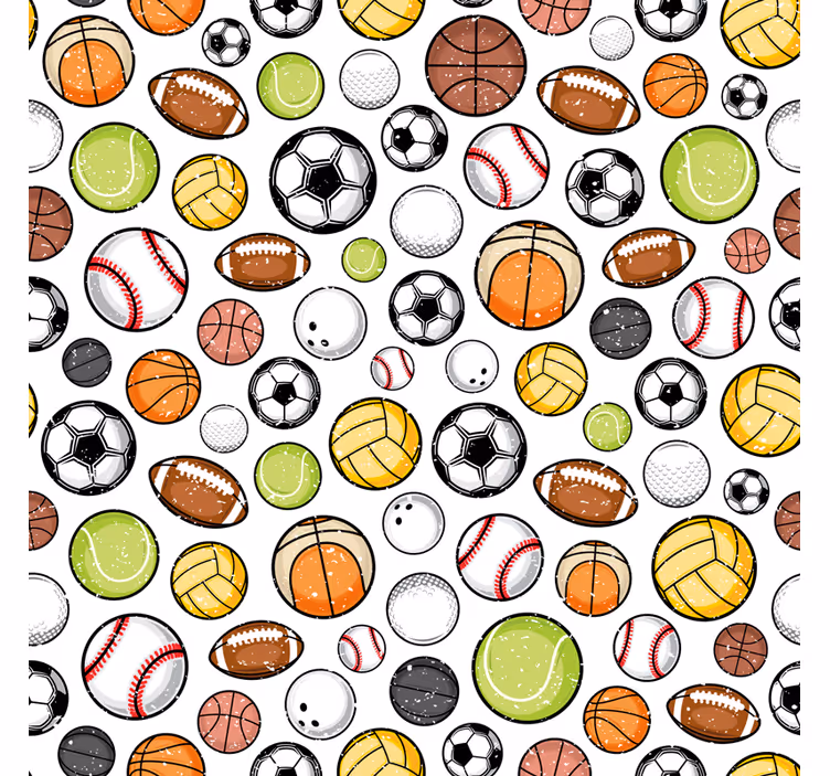 Rollo Fenster Sport verschiedene bälle ausrüstung - TenStickers