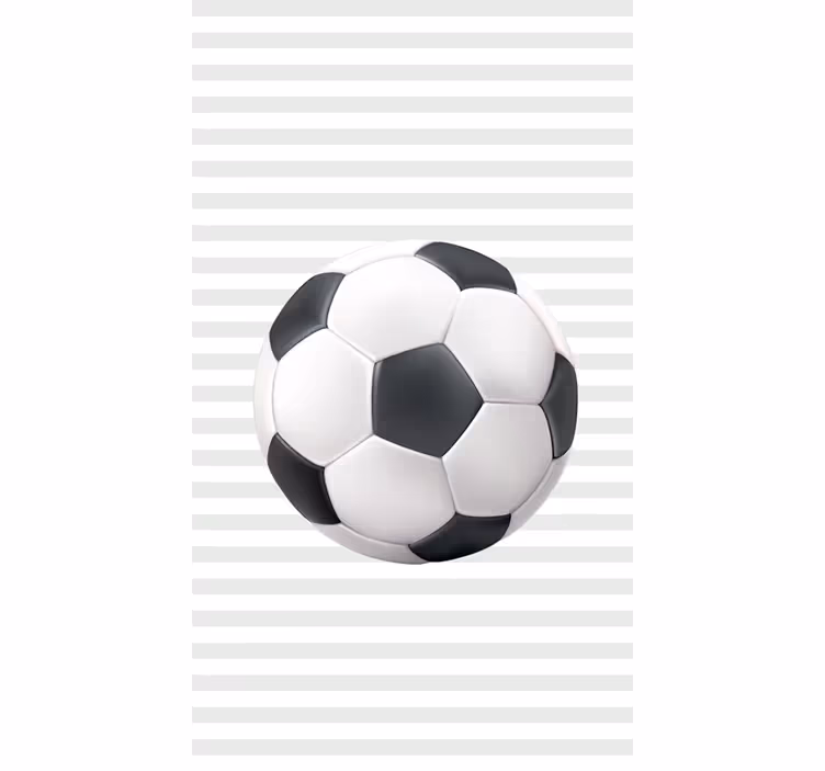 Weiß-, schwarzer Fußball Rollo - TenStickers