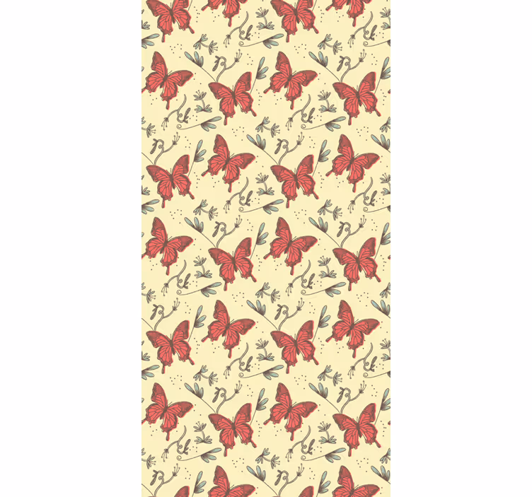 Rollo Fenster Schmetterlinge gartenstil - TenStickers