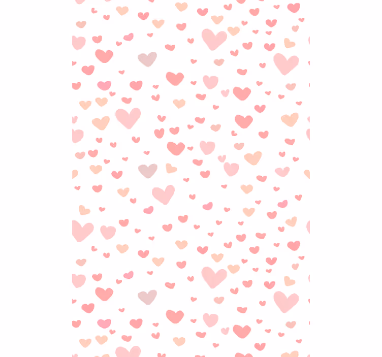 Rollo Fenster romantisch herzmuster muster - TenStickers