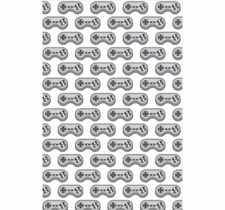 Rollo Fenster Gamer graues controller-muster - TenStickers
