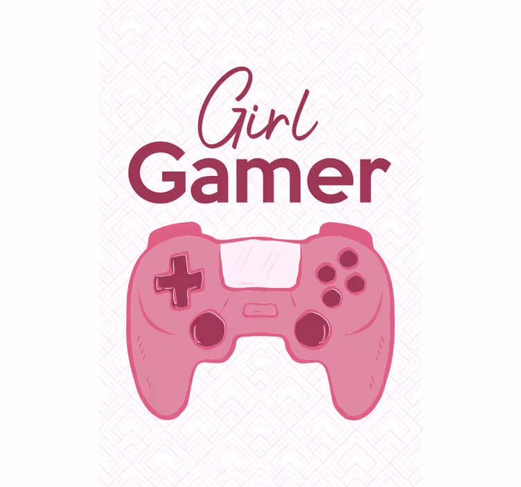 Rollo Fenster Gamer mädchen-controller - TenStickers