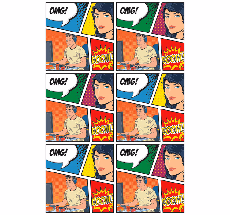 Rollo fenster gamer fun geek - TenStickers