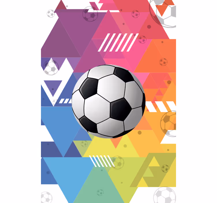 Rollo Fenster Jugendzimmer geometrische Sportbälle - TenStickers
