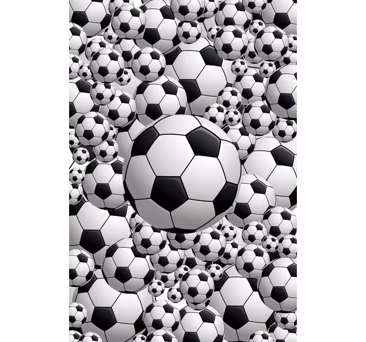 Weiße Fußballsportler Rollo - TenStickers