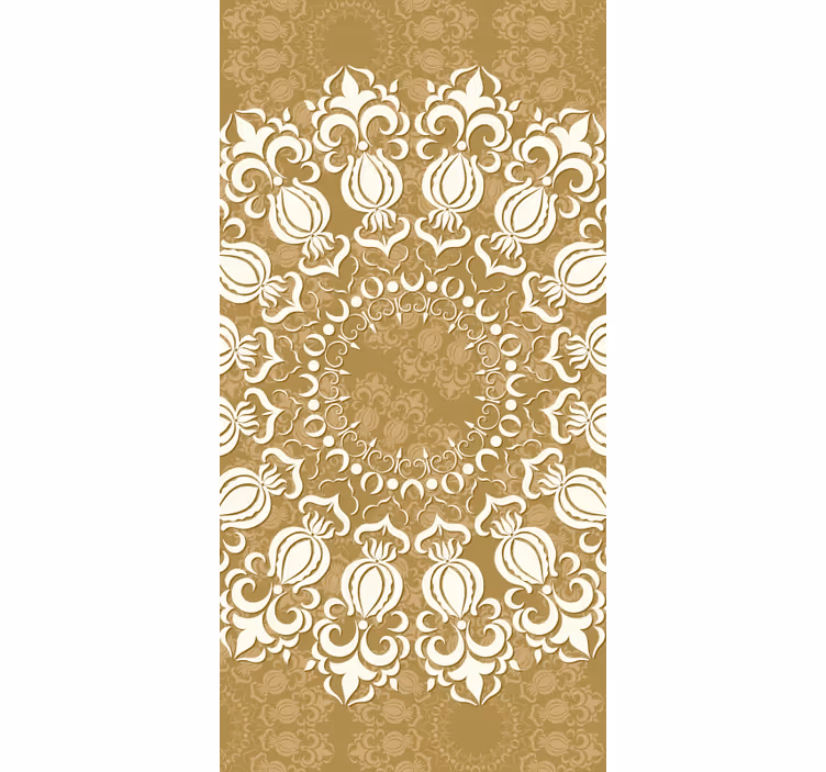 Fenster Rollo Elegant kunstvolles damast-design - TenStickers