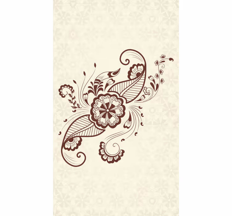 Rollo Fenster Blumen kompliziertes blumenmotiv - TenStickers