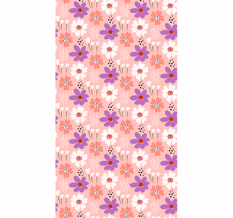 Rollo Fenster Blumen blumenmuster freude - TenStickers
