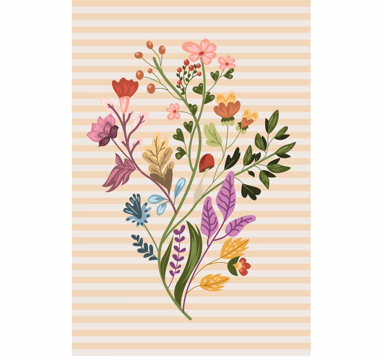 Rollo Fenster Blumen und Pflanzen blumenarrangement - TenStickers