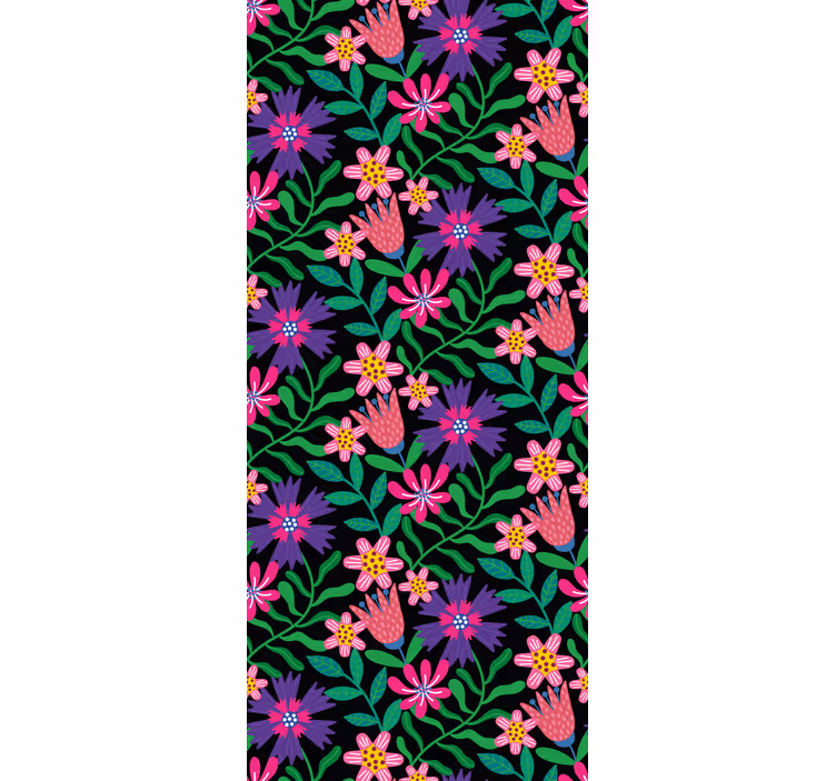 Rollo Fenster Blumen und Pflanzen florales harmonie-design - TenStickers