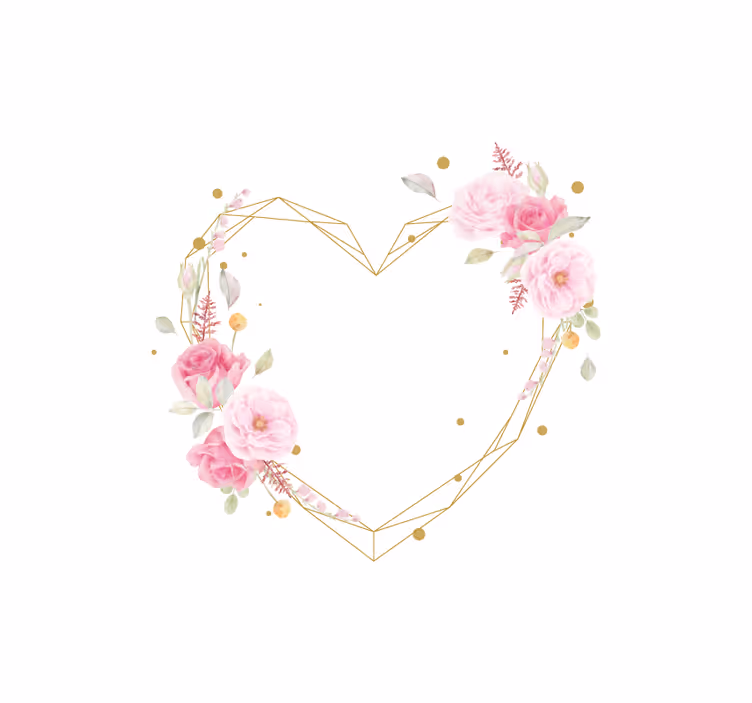 Rollo Fenster Blumen herzanordnung - TenStickers