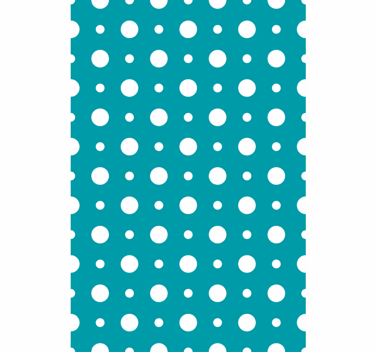 Fenster Rollo modern blaues tupfenmotiv - TenStickers