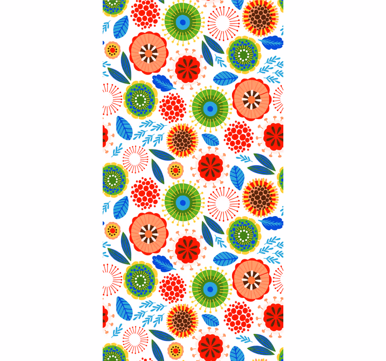 Rollo mit Blumen Mehrfarbige politur - TenStickers