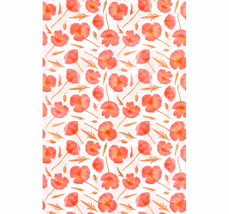 Rollo Fenster Blumen und Pflanzen zarte florale muster - TenStickers