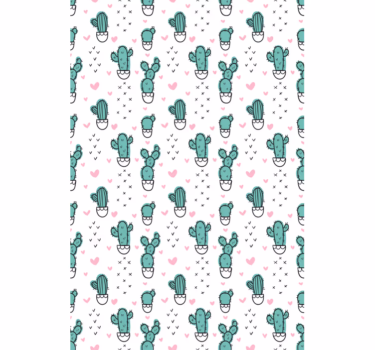 Rollo Fenster Kaktus charmantes herzdesign - TenStickers