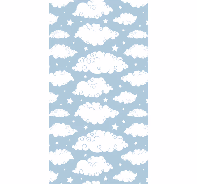Rollo fenster wolken fluffige weiße wolken - TenStickers
