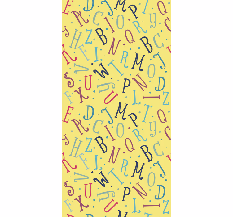 Rollo Fenster Sprüche bunte buchstaben des alphabets - TenStickers