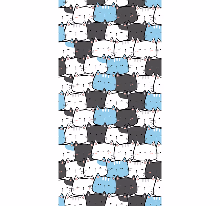 Rollo fenster tiere mit süßen katzenmotiven - TenStickers