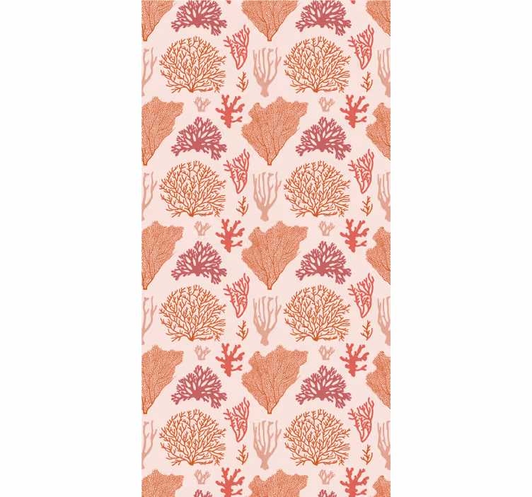 Rollo fenster blumen und pflanzen korallenmuster - TenStickers
