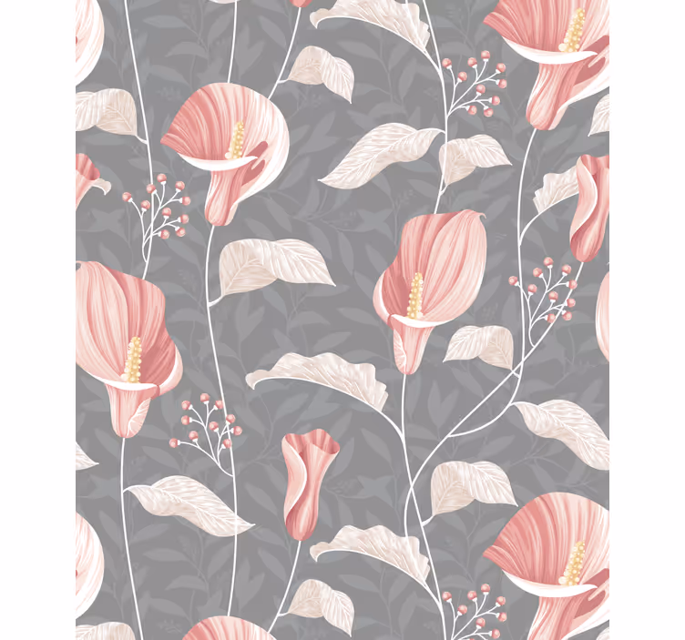Rollo fenster blumen und pflanzen elegante blumenarrangement - TenStickers