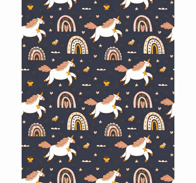 Rollo Fenster Kinderzimmer bezauberndes einhorn-motiv - TenStickers